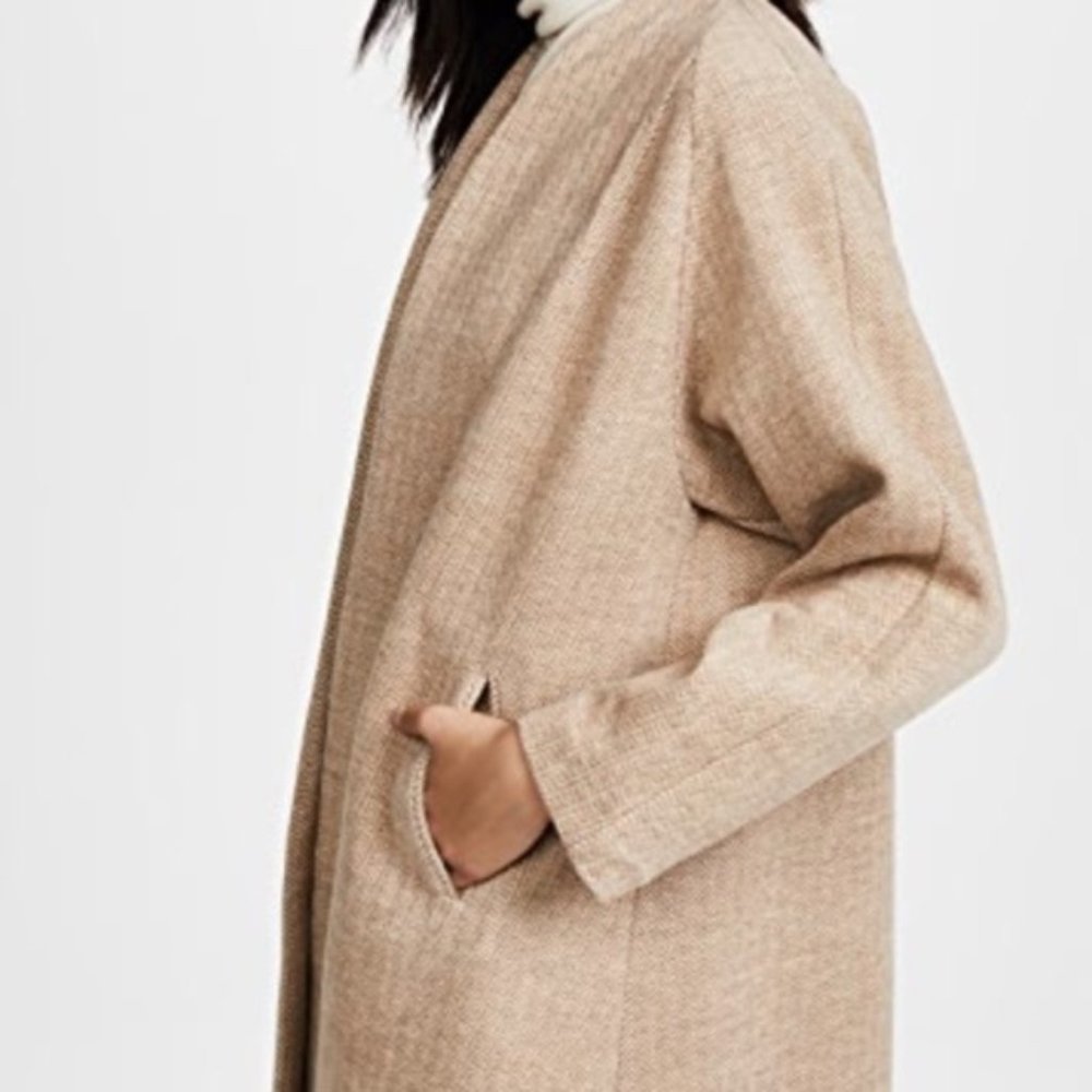 NWOT Madewell Stanza Herringbone Coat (S) - Picture 4 of 5